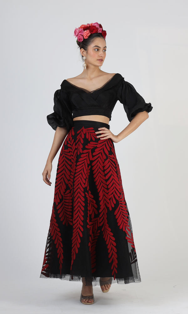 Saisha Applique Skirt