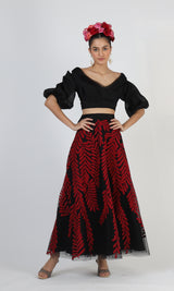 Saisha Applique Skirt