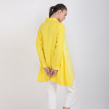 Yellow Cotton Linen Shirt