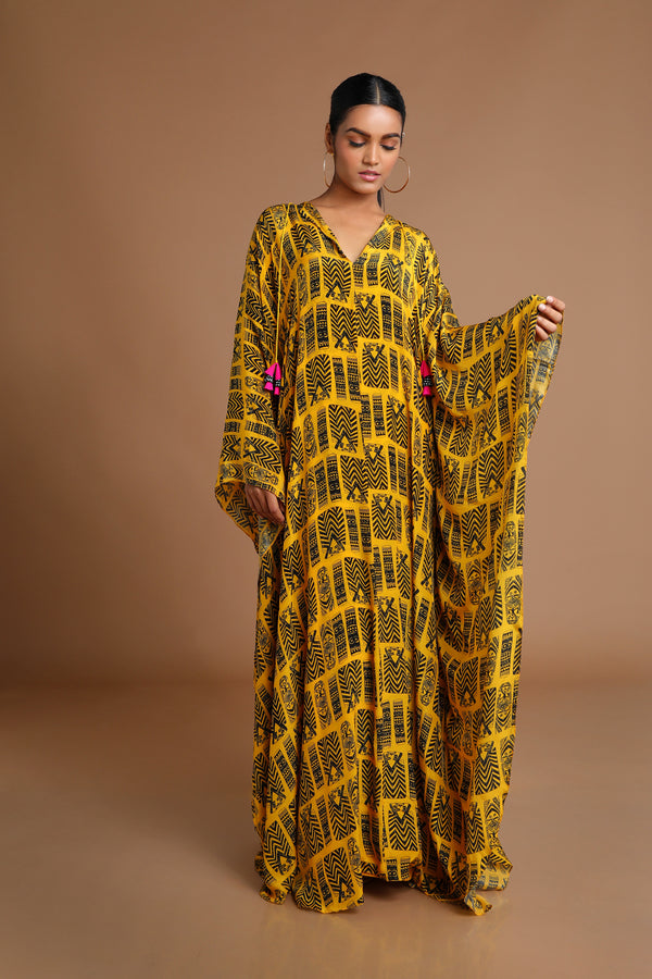 Masaba Printed Kaftan Dress