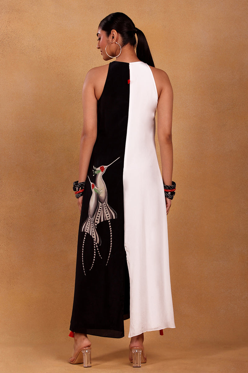 Black And White Mayfly Aline Dress - Masaba