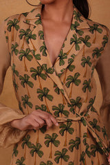 Tan Coco Wrap Dress - Masaba