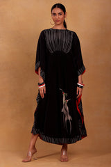 Black Mayfly Circular Kaftan - Masaba