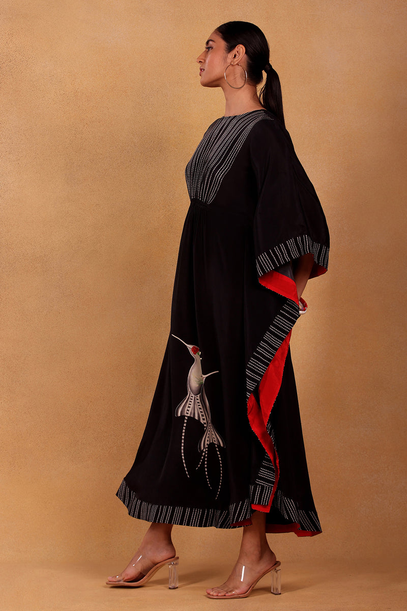 Black Mayfly Circular Kaftan - Masaba