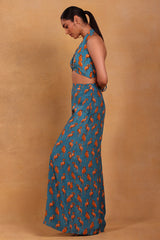 Teal Mr Beaks Palazzo Set - Masaba