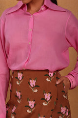 Brown Canary Blossom Skirt Set - Masaba