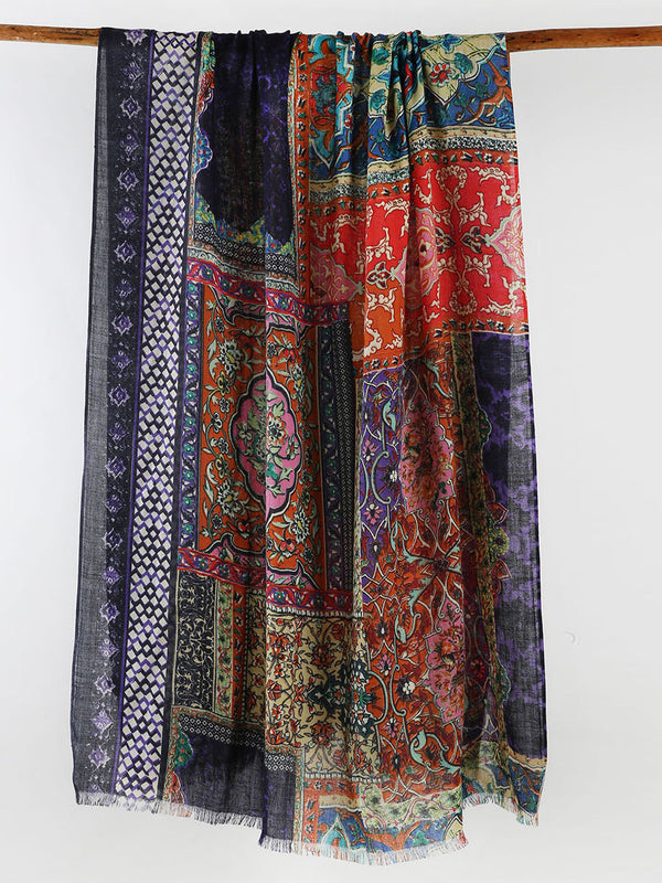 Cashmere Printed Scarf SSS/BN60'S 9093B