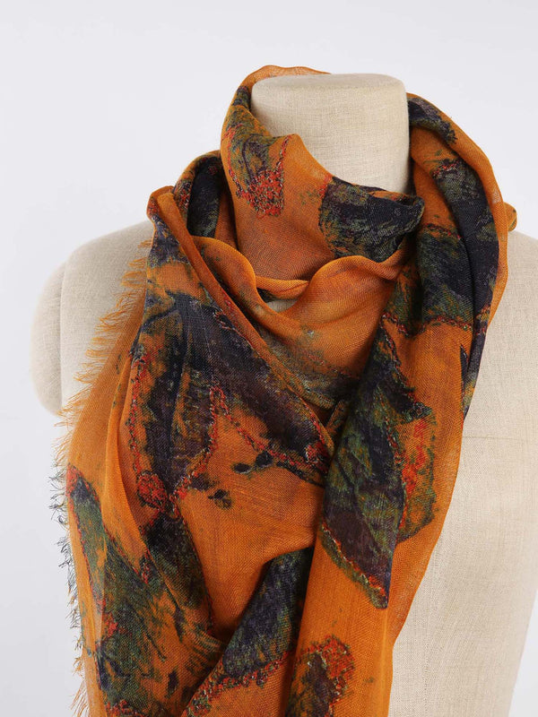 Cashmere Printed Scarf SSS/K 11271A