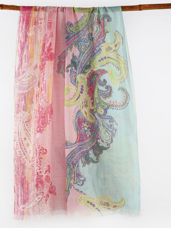 Cashmere Printed Scarf SSS/N60'S 8849C